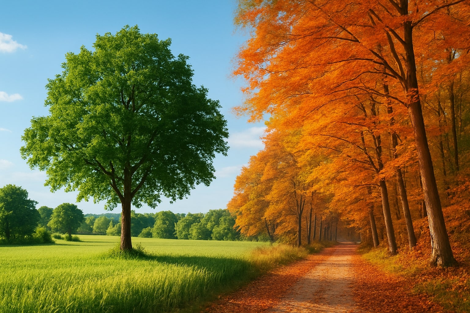 Spätsommerstimmung: Übergang vom Hochsommer zum Herbst