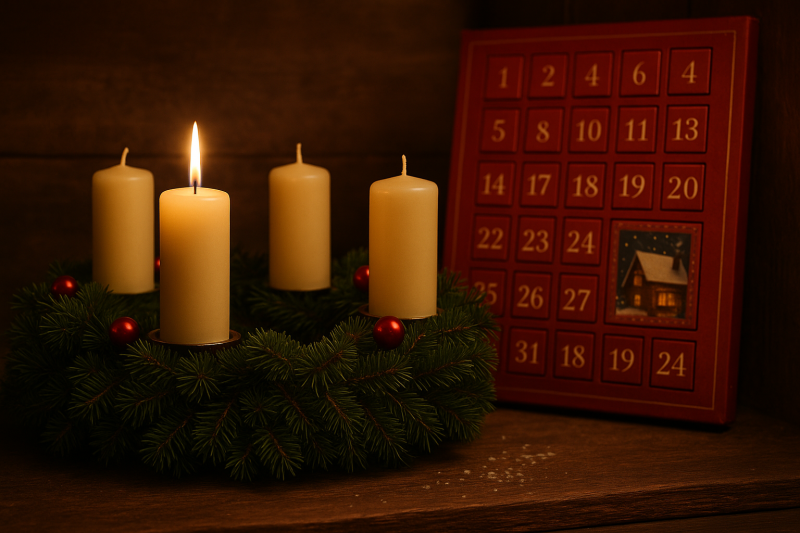 Adventskranz und Adventskalender – Symbole der Erwartung ...
