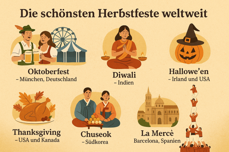 Die schönsten Herbstfeste weltweit