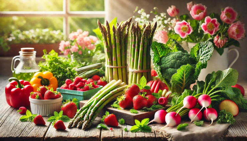 Saisonale Lebensmittel im Mai: Spargel, Erdbeeren & Co.